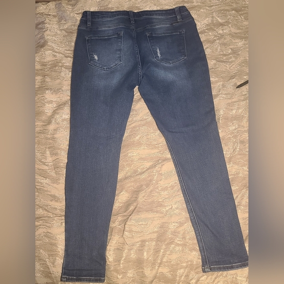EUC Kancan high rise curvy rolled hem skinny jeans sz 32 - Picture 7 of 8